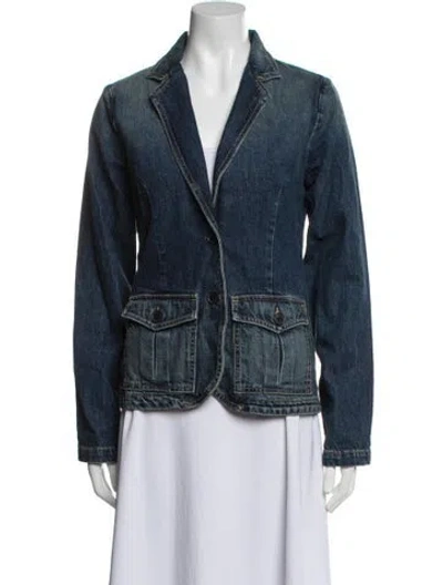 Pre-owned Nili Lotan Denim Jacket W/ Tags In Blue