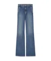 Nili Lotan Florence Patch Pocket Jeans In Blue