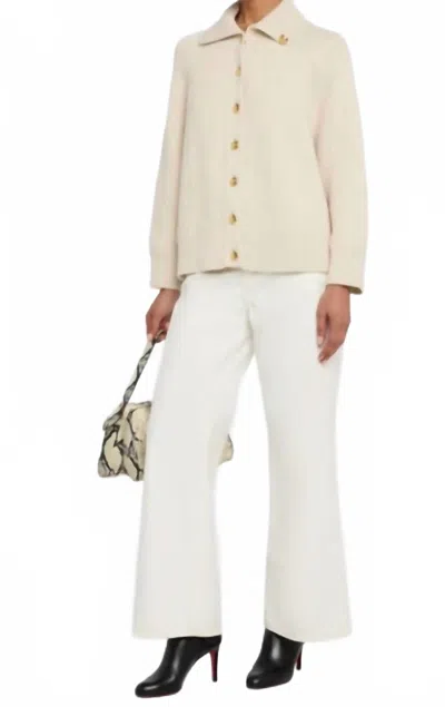 Nili Lotan Deryl Cardigan In Ivory In Neutral