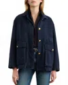 Nili Lotan Devin Parka Jacket In Midnight In Blue