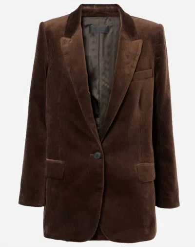 Nili Lotan Diane Blazer In Espresso In Brown