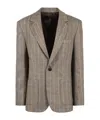 Nili Lotan Diane Plaid Wool Blend Jacket In Brown