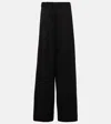 Nili Lotan Dillon Wide-leg Virgin Wool Pants In Black