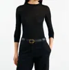 Nili Lotan Oriana Wool Crewneck Sweater In Black