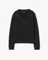 Nili Lotan Diya Quarter Zip Sweatshirt In Black