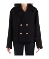 Nili Lotan Double Breasted Casual Jacket In Black