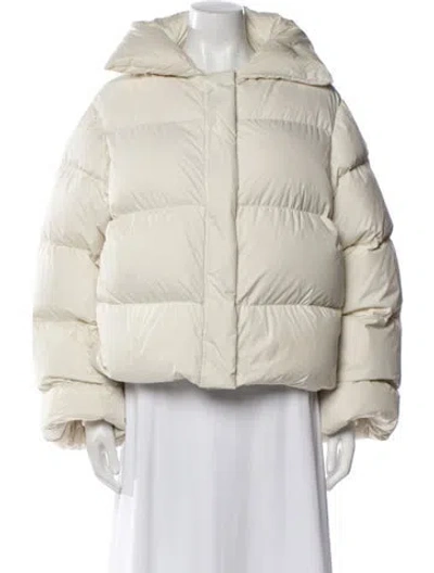 Pre-owned Nili Lotan Down Coat In Neutral