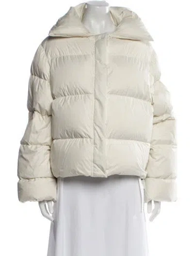 Pre-owned Nili Lotan Down Coat In Neutral