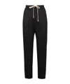 Nili Lotan Cropped Wool Trousers Elastic Waistband