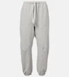 Nili Lotan Dulce Cotton-blend Sweatpants In Grey
