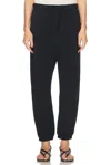 Nili Lotan Nolan Cropped Cotton-jersey Track Pants In Black