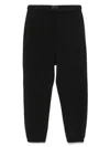Nili Lotan Nolan Cropped Cotton-jersey Track Pants In Black