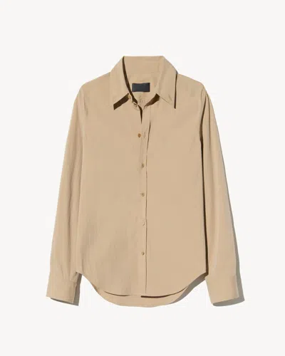Nili Lotan Dyllan Shirt In Brown