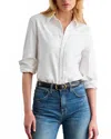 Nili Lotan Dyllan Shrunken Shirt In White In White
