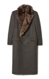 Nili Lotan Edina Wool Coat In Neutral