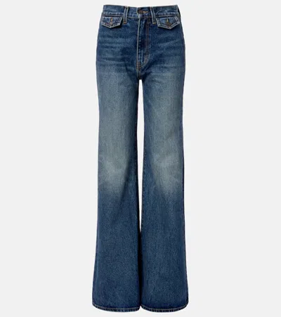 Nili Lotan Edira High-rise Flared Jeans In Multi