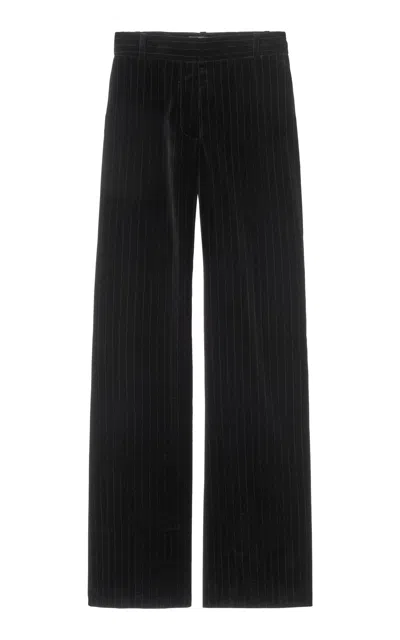 Nili Lotan Effy Wool Wide-leg Pants In Black