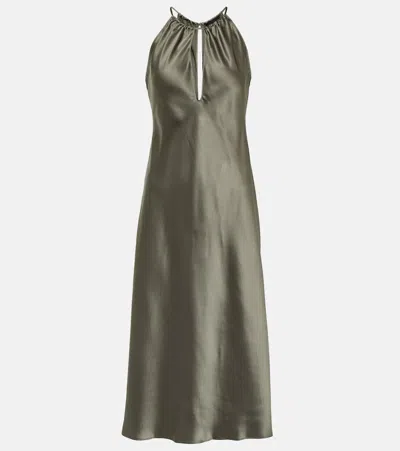 Nili Lotan Midi Dress In Gray