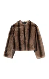 Nili Lotan Elan Shearling Jacket In Brown