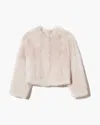Nili Lotan Elan Shearling Jacket In White