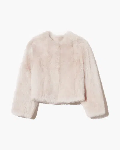 Nili Lotan Elan Shearling Jacket In White
