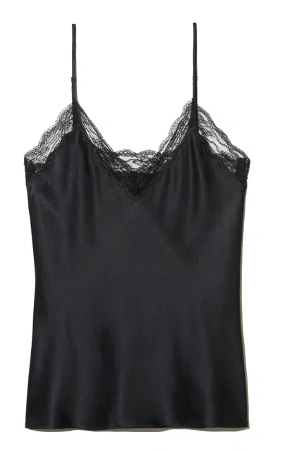 Nili Lotan Elara Lace Cami Top In Black
