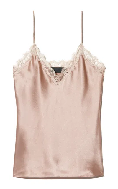 Nili Lotan Elara Lace Cami Top In Neutral