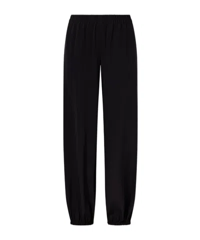 Nili Lotan Elastic Waist Casual Pants In Black