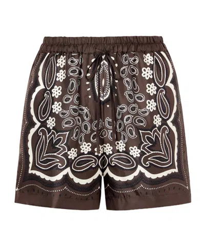 Nili Lotan Elastic-waist Shorts In Multi