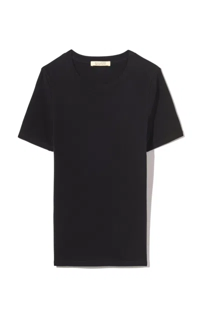 Nili Lotan Elin Cotton Tee In Black