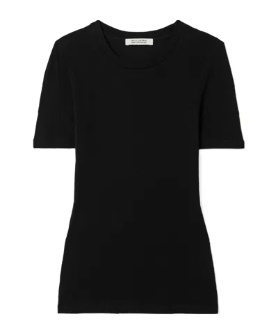 Nili Lotan Elin Cotton And Cashmere-blend T-shirt In Black
