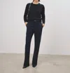 Nili Lotan Eliot Boy Pant In Midnight In Multi