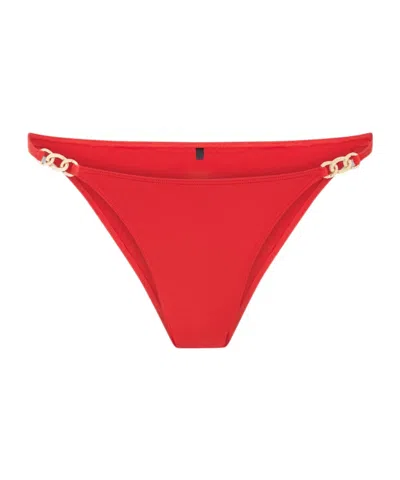 Nili Lotan Embellished Bikini Briefs In White