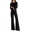 Nili Lotan Eliot Boy Pant In Midnight In Black