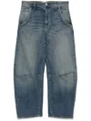 Nili Lotan Emerson Cropped Trousers In Blue