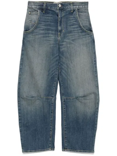 Nili Lotan Emerson Cropped Trousers In Blue