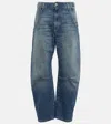 Nili Lotan Emerson Mid-rise Jean In Classic Wash In Blue