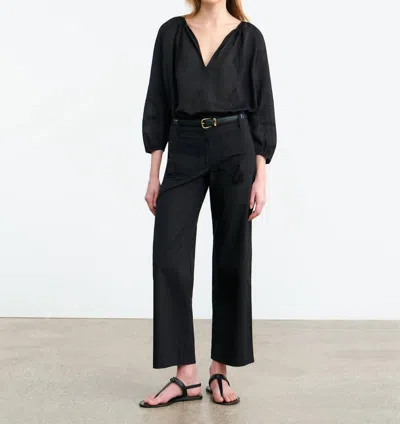 Nili Lotan Cristo Silk Blouse In Black