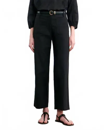 Nili Lotan Enya Pant In Black In Blue