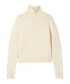 Nili Lotan Estis Cashmere Turtleneck Sweater In White
