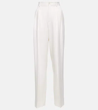 Nili Lotan Etienne Virgin Wool Pants In Ivory