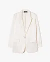 Nili Lotan Eveline Silk Jacket In White