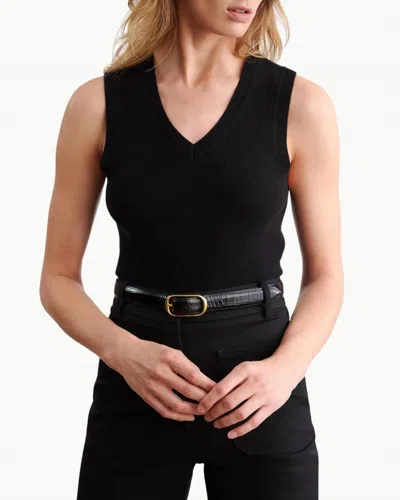 Nili Lotan February Tank In Dark Navy In Black