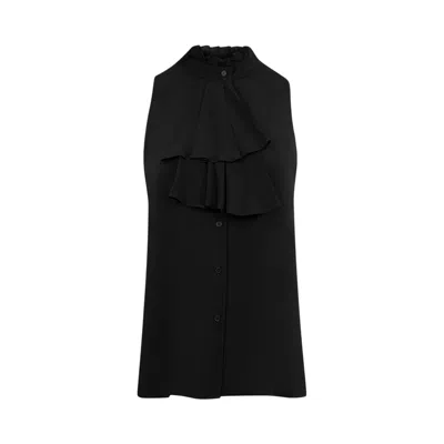 Pre-owned Nili Lotan Felton Shirt 'black' | Women's Size 2