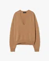 Nili Lotan Feron Cashmere Sweater In Brown
