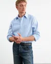 Nili Lotan Finn Shirt In Light Blue