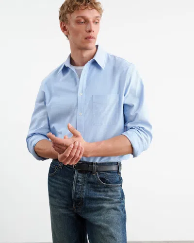Nili Lotan Finn Shirt In Light Blue