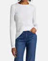 Nili Lotan Fitted Long Sleeve T-shirt In White