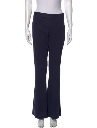 Pre-owned Nili Lotan Flared Pants In Blue