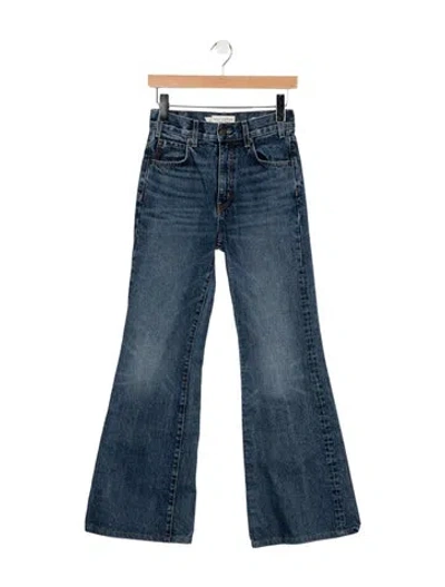 Pre-owned Nili Lotan Flared Pants In Blue